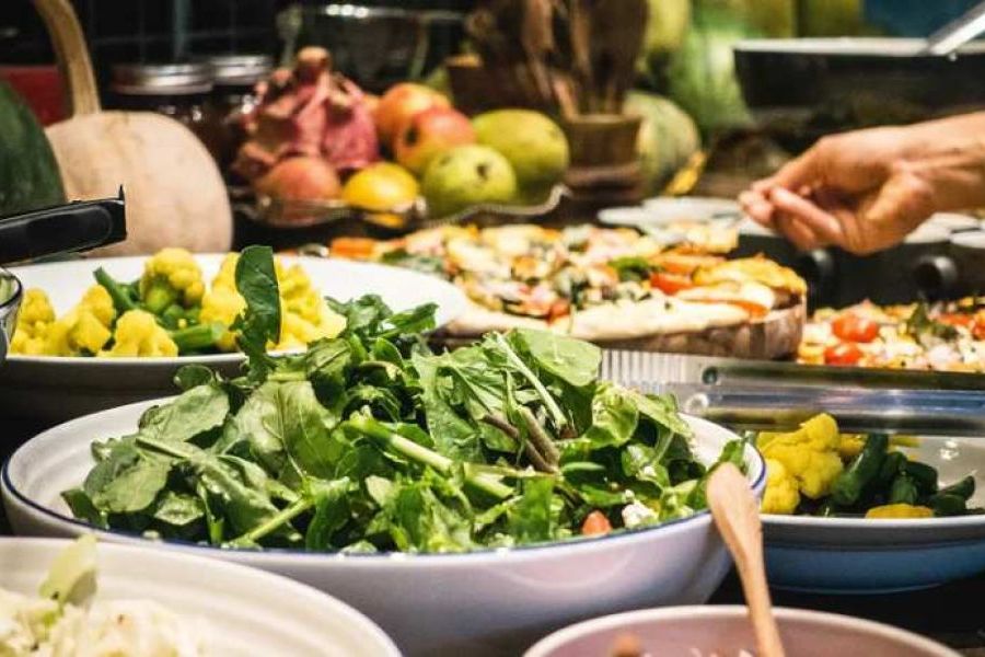 Vermehrung veganer Angebote im Buffet